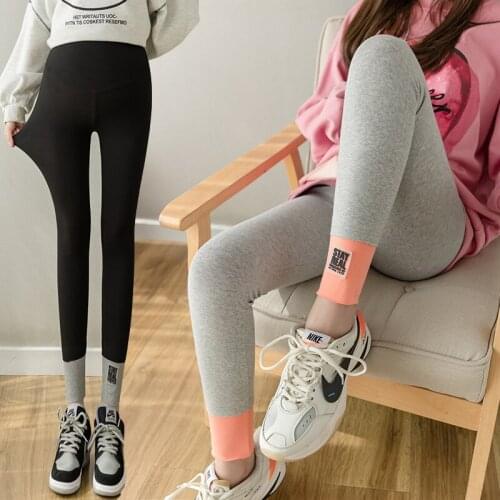 16960# Maternity pants Summer Cotton Support Abdomen Elastic Waist Belly Support Pants Maternity Leggings Maternity Trousers