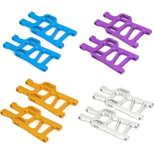 2pcs 1:10 HSP 108019 Aluminum Front Lower Suspension Arm 08005 For 1/10 Upgrade Parts 94108 94111