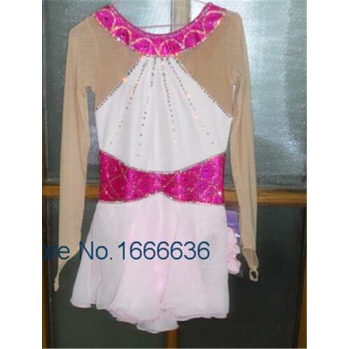 2016 Custom Ice Skating Dresses For Girls New Brand Vogue Figure Skating Competition Dress For Girls DR3029