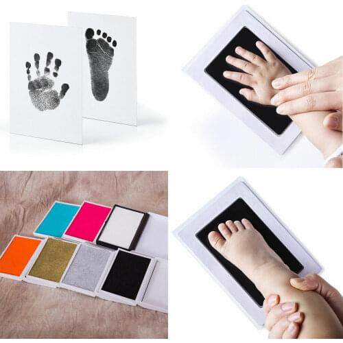 2020 Baby Handprint Footprint Pad Imprint Hand Inkpad Watermark Infant Souvenirs Casting Clay Non-Toxic Clean Touch Ink Pad Gift