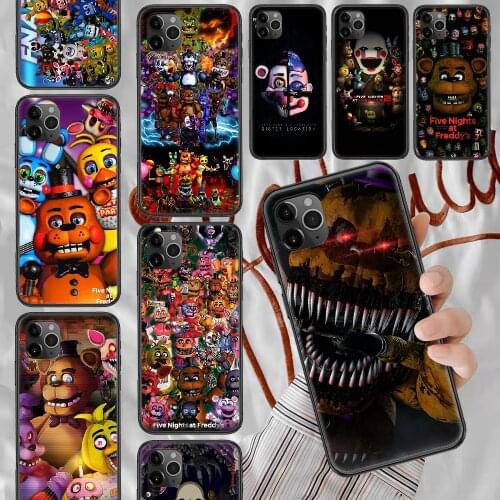 SFM fnaf animatronics Anime Phone Case Cover Hull For iphone 5 5s se 2 6 6s 7 8 12 mini plus X XS XR 11 PRO MAX black fashion