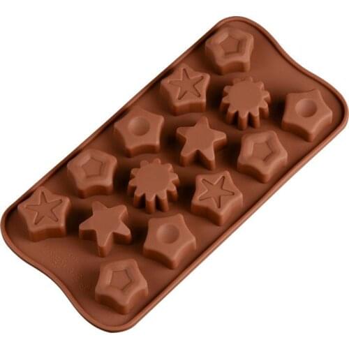 ECO-Friendly Molds Chocolate Cake Molds DIY Silicone Bakeware Stable Food Grade Star/Sun Sharpe Chocolate Mold
