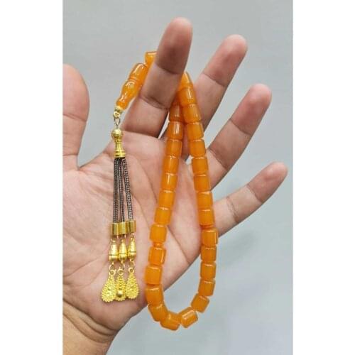 Islamic Tasbih Muslim Rosary Beads 33 Prayer Rosary For Men Bracelet For Men Accessory amber oltu amber stone Handmade Turkey