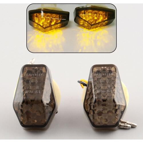 Motorcycle 2pcs LED Mount Flush Blinker Tail Indicator Turn Signals Light for Suzuki GSX 1250 F Bandit Front