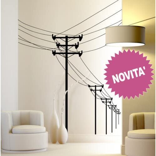 Wall sticker light pole-measures 155x200 cm-wall decoration, wall stickers, arta wallpaper