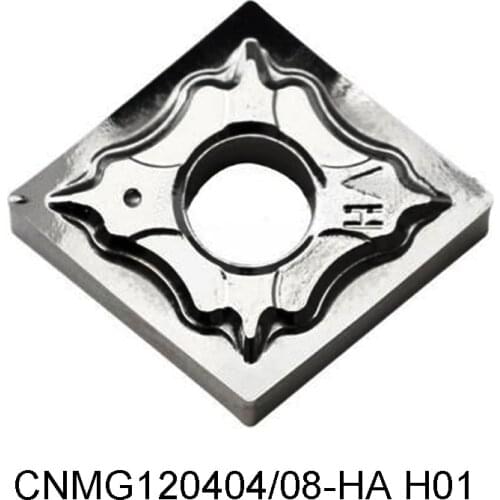Original CNMG 120404 120408 Carbide Inserts for Aluminum CNMG120404-HA CNMG120408-HA H01 Lathe Cutter Turning Tools