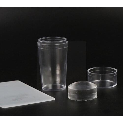 Clear Silicone Stamper For Nails French Manicure Diy Decal Stamping Nail Transfer Template Scraper Accessories Kit Art Stam S3s7