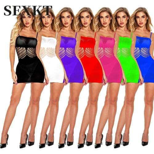 Sexy Lingerie Sexy Net Garter Belt Transparent Cutout Tight Fishnet Clothes One-Piece Open Strap Hip Skirt Sissy Slutty Clothes