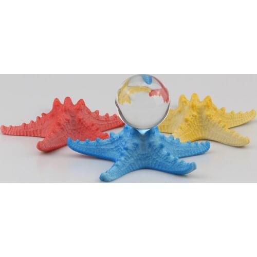 Resin Starfish Display Stand Crystal Glass Lens Ball Photography Lensball Base Magic Sphere Egg Globe Holder Home Decor Crafts