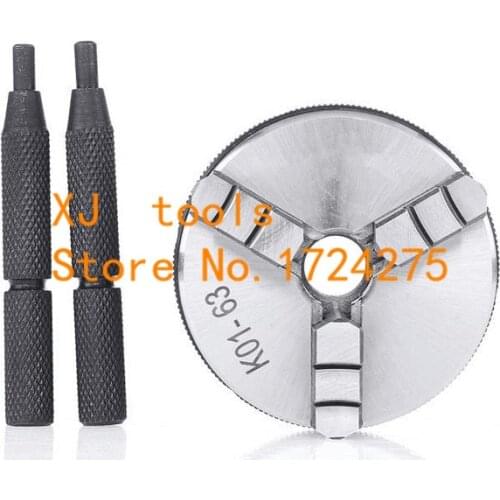 Free shipping K01-65mm 3 jaw chuck lathe chuck mini lathe chuck collet Internal thread M14X1