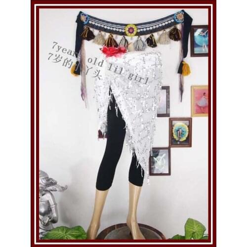 Triangle Belly Dance Hip Scarf Wrap Waistband Belt BC01-1-20-1