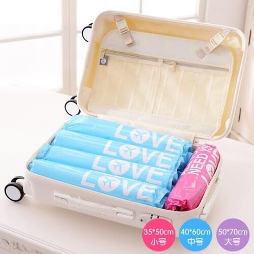 Convenience Travel Hand Scroll Clothing Storage Bag Evection Portable Vacuo Compression Bags 60x40cm/50x35cm/50x70cm