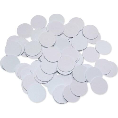 215 Coin Cards Ntag Cards NFC Tags Blank 13.56MHZ Game PVC Cards Card Induction Round Enabled Phone Read for Campus Bus B03C