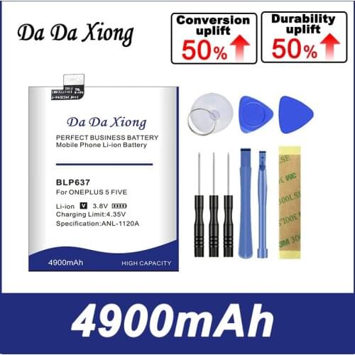 BLP637 4650mAh Phone Battery For Oneplus 5 5T One Plus 1+5 5T Battery Replacement High Quality