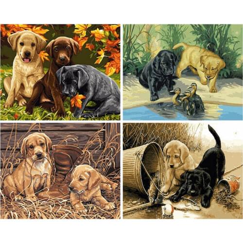 DIY 5D Diamond Painting animals Dog Full Square/Round Diamond Embroidery Cross Stitch Mosaic home Decor