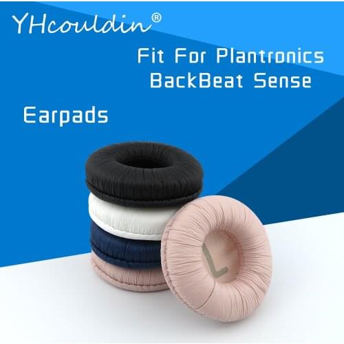 Earpads For Plantronics BackBeat Sense Headphone Accessaries Replacement Ear Cushions Wrinkled Leather Material
