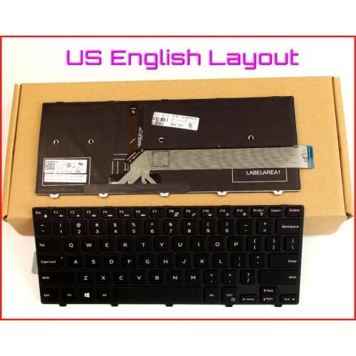 US English Layout Keyboard for Dell 21H9J 021H9J PK1313P3B00 V147125BS1 PK1313P2B00 Laptop with Frame Backlit