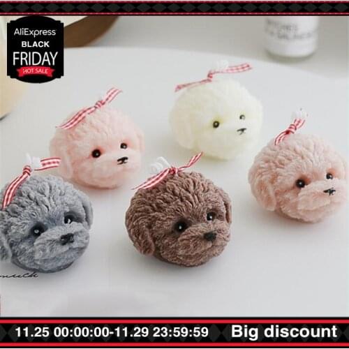Handmade Scented Candles Creative Teddy Dog Candles Home Decoration Ornaments Photo Props Aromatherapy Incense Candle Gift Box