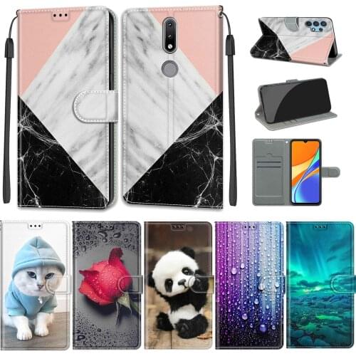 Phone Case For Nokia 2.4 Flip Leather Wallet Case For TA-1277 TA-1275 Card Holder Stand Book Cover Fashion Simple Texture Style