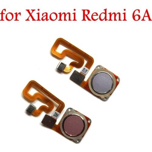 For Xiaomi Redmi 6A fingerprint scanner Home Button Flex Cable Touch ID Sensor Return Flex Cable Repair Parts