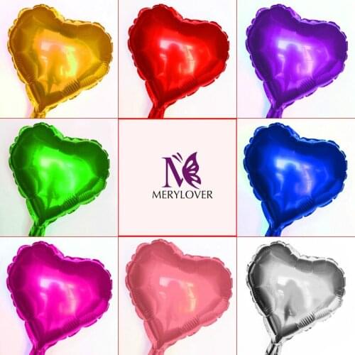 Hot sale 5 pcs/lot 18 inch heart shape Aluminum foil balloons wedding decoration love inflatable air balls party supplies Qq004