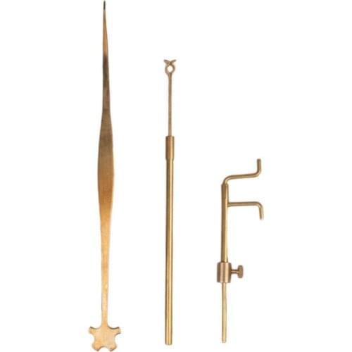 Tool Sound Post S setter W/ Rubber Grip protector Luthier Violin Luthier Tools Sound Post Gauge Measurer Retriever Clip SET