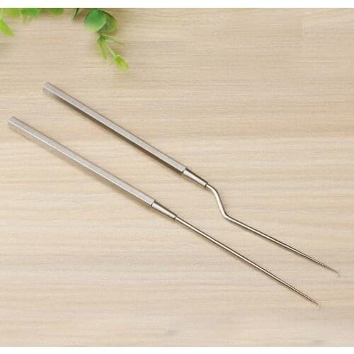 Stainless steel Ear use Hook cerumen hook/earpick Straight/Gun type hospital ENT instrument tool