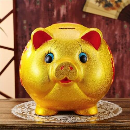 Zodiac crafts articles lovely creative opening Ceramic piggy bank depositCeramic gold electric lucky Piggy bank bstatue home