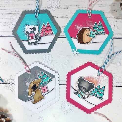 Hexagon Frame Set Cover 2020 New Metal Cutting Dies For Scrapbooking Craft Die Cut Card Photo Album Making Embossing Stencil