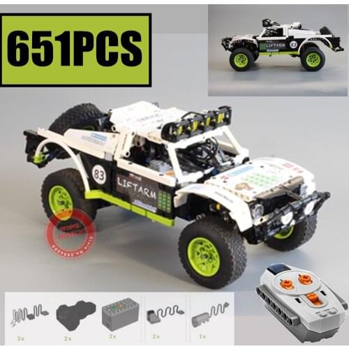 New BAJA TROPHY TRUCK Double Trouble Motor Power Function Fit HighTech MOC-4874 Building Block Bricks Kid Gift