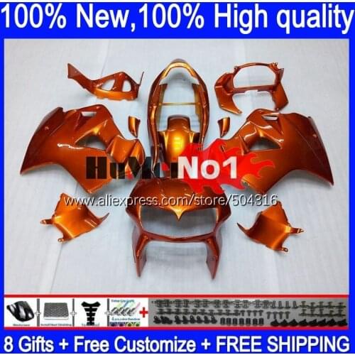 Body For HONDA Interceptor VFR 800RR 800 RR CC 128MC.5 VFR800 RR 98 99 00 01 VFR800RR 1998 1999 2000 2001 Fairing orange all hot