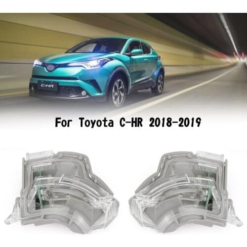 Front Mirror Turn Signal Light Pair For Toyota C-HR 2018-2019