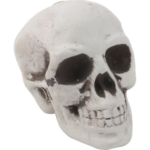ZHUTING High Quality Plastic Human Mini Skull Decor Prop Skeleton Head Halloween Coffee Bars Ornament