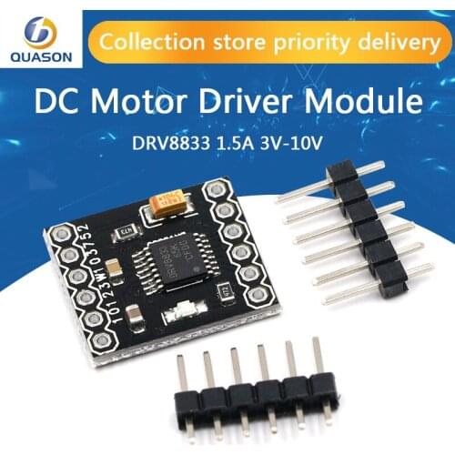DRV8833 2 Channel DC Motor Driver Module Board 1.5A 3V-10V H-Bridge 4-Wire Step Motor