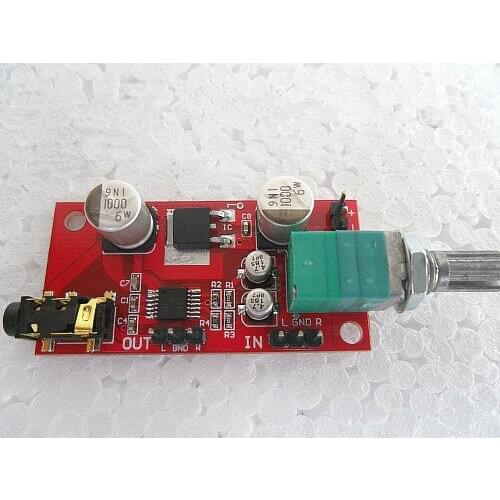 AMP amplifier board MAX4410 miniature amp pre-amplifier replace NE5532 Low distortion voltage power consumptio