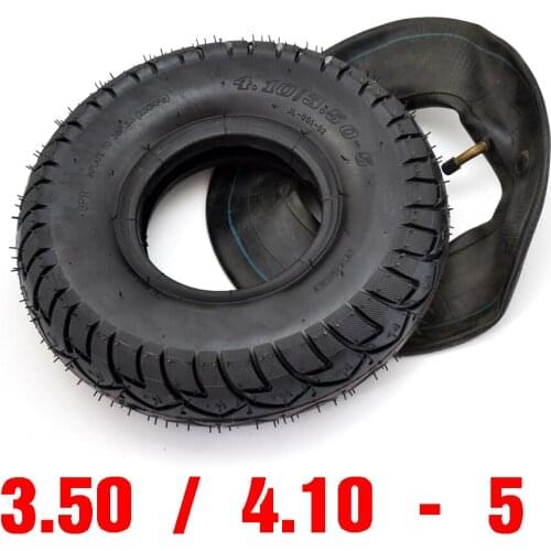 Durable 4.10/3.50-5 4.10 / 3.50-5 Tire Inner Tube Fits Gas & Electric Folding Scooter Bikes TR87 VALVE STEM 4 Pcs/lots