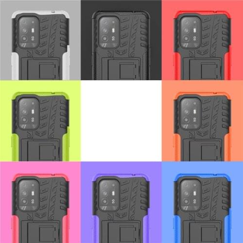 For OPPO A94 5G Case For OPPO A94 A53 A92 A72 A53 Cover Shockproof Texture Rubber Holder Protective Case For Realme 8 7 6 Pro