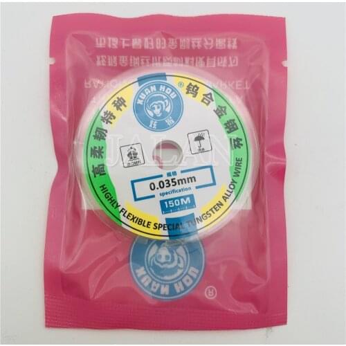 XUANHOU 0.035mm Highly Flexible Tungsten Alloy Wire for Samsung OLED LCD separate glue remove clean wire tool 150m 0.4/0.5/0.6mm