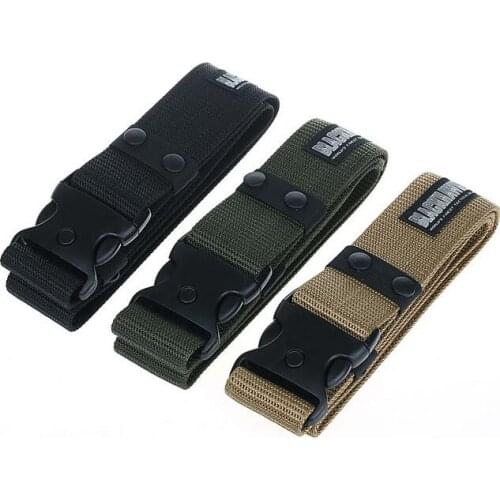 120*5.5CM Canvas harness Outdoor Climbing Belt Tactical Military Training Belt