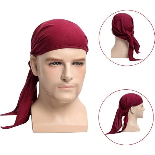 Takerlama Pirate Medieval Renaissance Linen Triangle Bandana Halloween Headwear Cosplay Costume Party Accessories