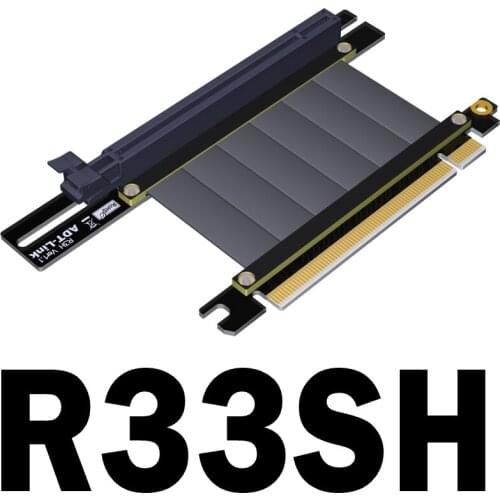 Graphics Card Extension Cable PCIE 3.0 X16 Vertical Reverse Right Angle Insertion Support TT Thermaltake PHANTEKS LianLi Chassis