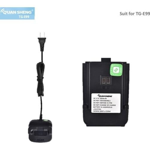 Walkie Talkie Accessories Two Way Radio Original Battery And Recharger For Quansheng TG--E99 Radio Communication Intercom Backup