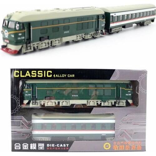 1:87 original packaging alloy pull back Dongfeng train model,simulated acousto-optic sound effect train toy,free shipping