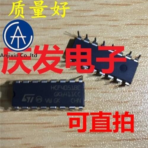 10pcs 100% orginal new real stock HCF4051BE HCF4051 CD4051BE DIP16 quality assurance