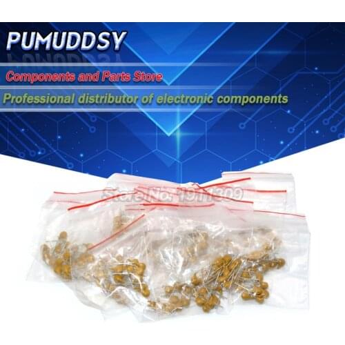 18valuesX10pcs=180PCS 20PF-105(1UF) Mono Monolithic Ceramic Capacitors 50V component diy package