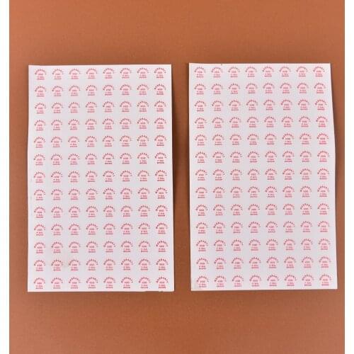 208pcs Warranty Sealing Label Sticker Void If Seal Broken Damaged Universal With Years Months Diameter 10mm
