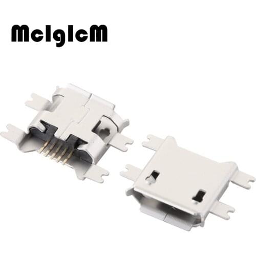 Micro USB Data Type B Female 5Pin Socket SMT SMD Soldering Connector Jack Plug
