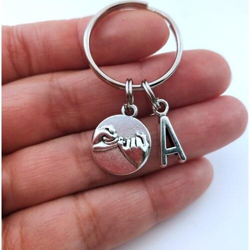 26-letter Hand-held Key Chain Parent-child Family To keychain Friendship Agreement Sisters Keychain Couple Keychain