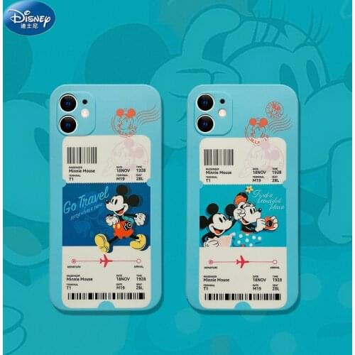 DISNEY 2021 Mickey Case for IPhone 11 12 Pro Xs Max iPhone SE 2020 7 8 Plus Cute Phone Case 360 Full Cover zz0518