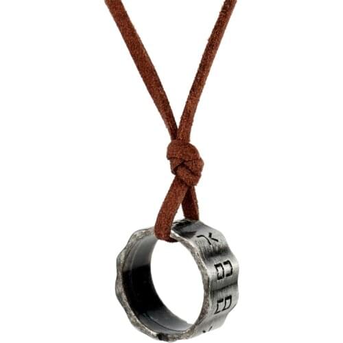 Dongsheng Assassinss Creed Fine Jewelry Pendant Necklaces Men FingerRing vintage necklace Steampunk Trinket Gift-30